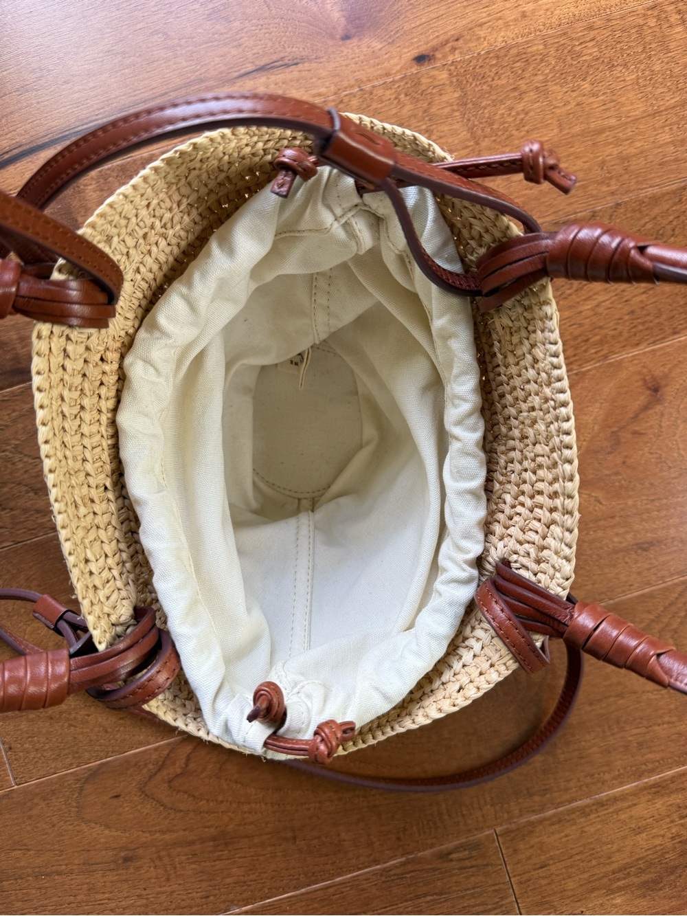 Justine Sézane Raffia Mini Basket Bag - Picture 6 of 6
